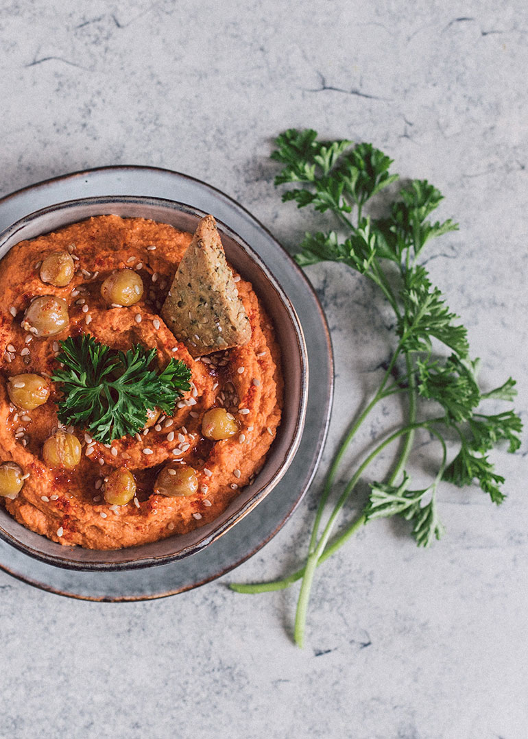 Roasted Red Pepper Hummus