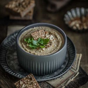 Oil-Free Roasted Almond Lentil Pate