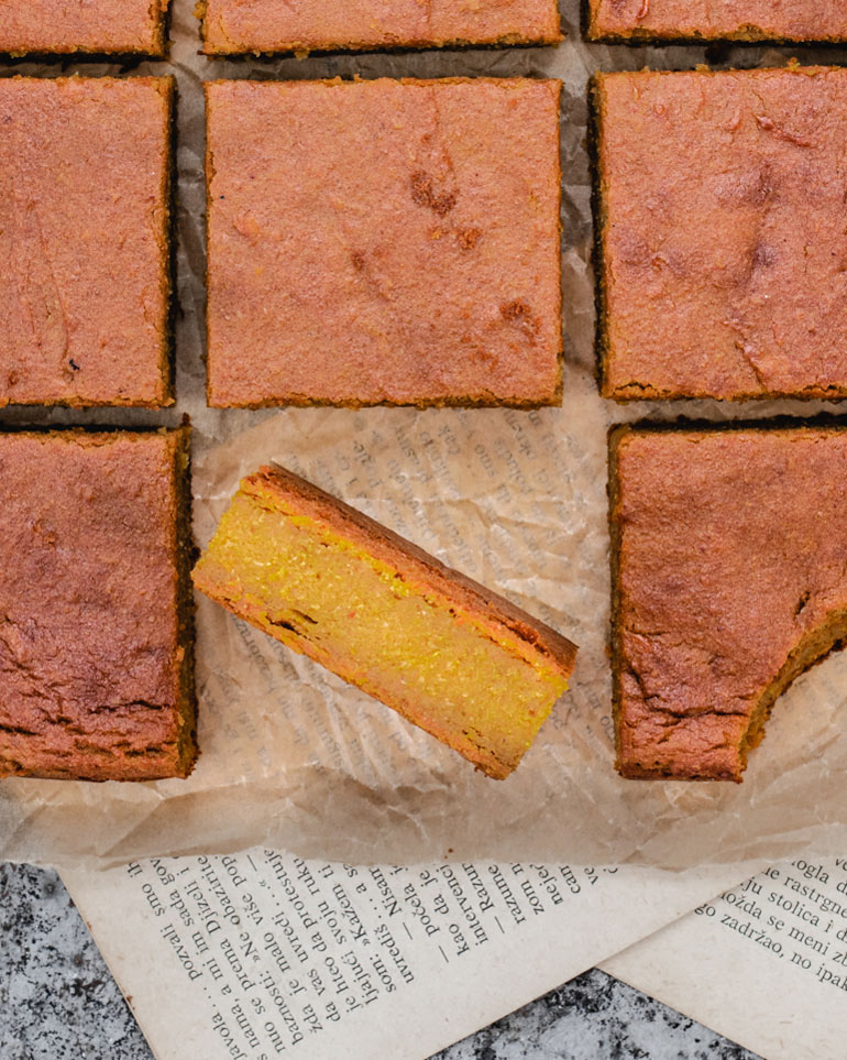 Sweet Potato Lemon Blondies