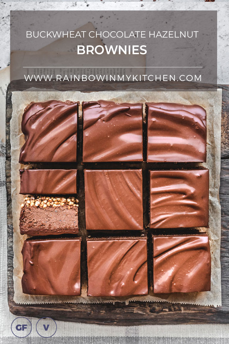 Buckwheat Chocolate Hazelnut Brownies