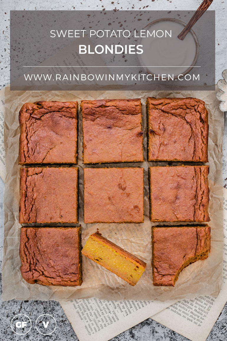 Sweet Potato Lemon Blondies