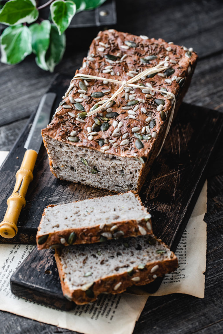Flourless Gluten-Free Buckwheat Bread