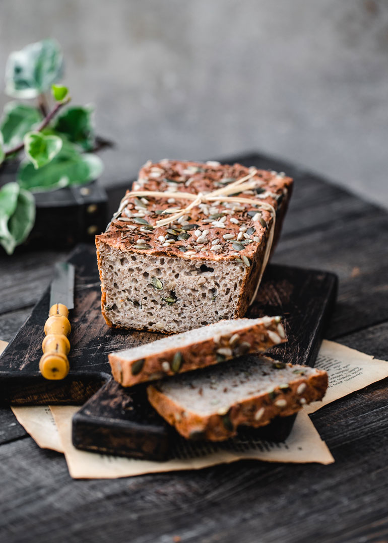 Flourless Gluten-Free Buckwheat Bread