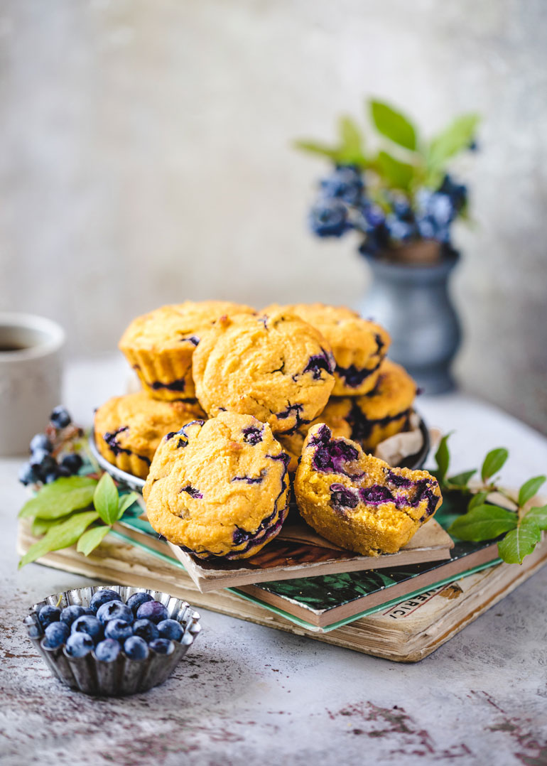 Sweet Potato Blueberry Muffins