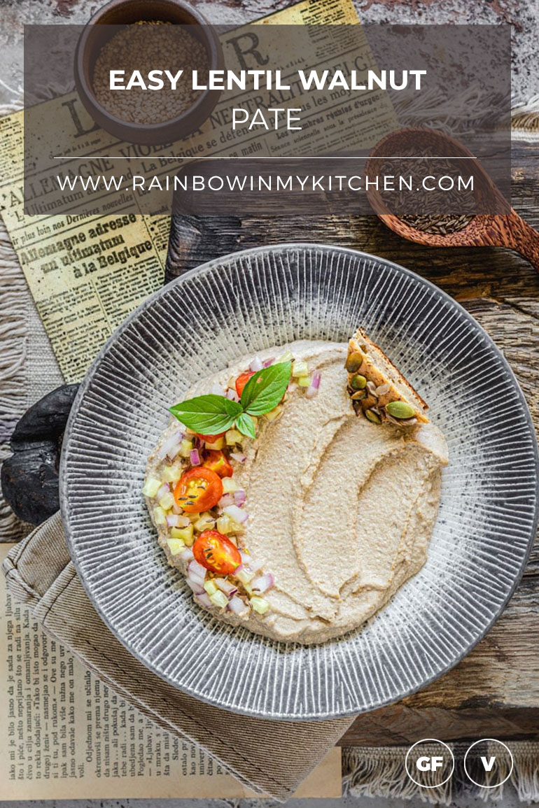Easy Lentil Walnut Pate